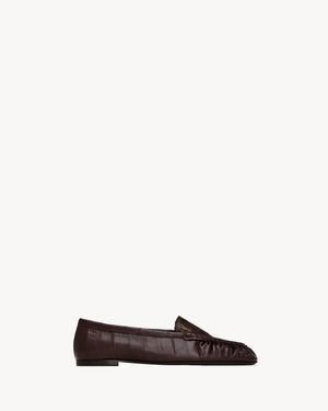 Saint Laurent Loaferino Ballerinas - White