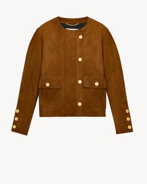 Saint Laurent Short Jacket - Brown