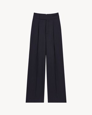Saint Laurent Fluid Trousers - Blue