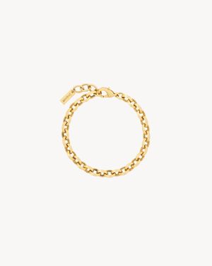 Saint Laurent Peaked Chain Bracelet - Metallic