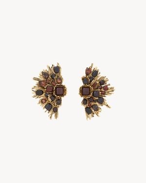 Saint Laurent Ohrringe - Natur