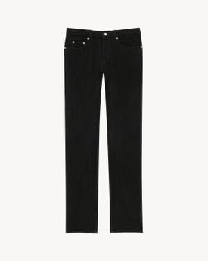 Saint Laurent リラックススリムパンツ（フェードブラックコーデュロイ） ブラック
