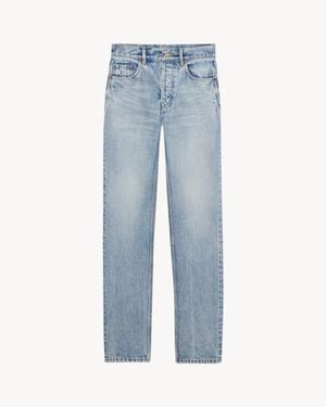 Saint Laurent Denim Straight Jeans - Blue