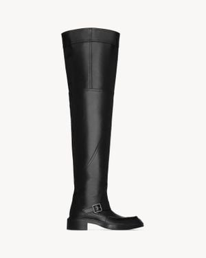 Saint Laurent Joe Over-The-Knee Boots - Black