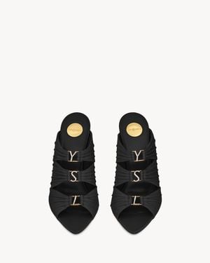 Saint Laurent Emilie Mules - White