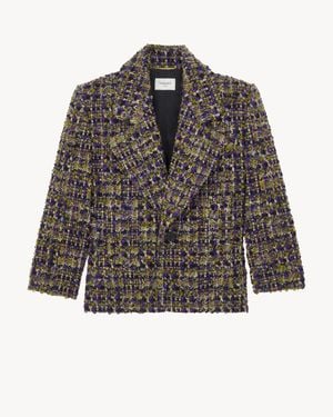 Saint Laurent Single-Breasted Jacket - Gray