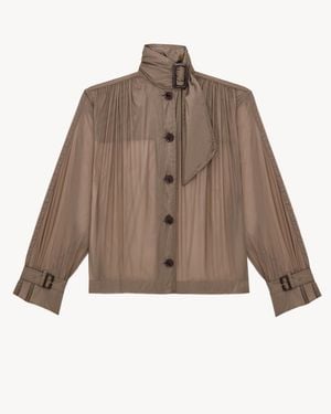 Saint Laurent Lavallière Blouse - Brown