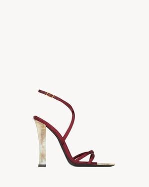 Saint Laurent Lutetia Sandals - Pink