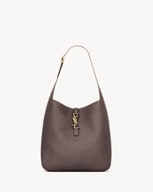 Saint Laurent Saint Laone Sizerent Le 5 À 7 ソフト ラージ（グレインレザー） - ブラウン