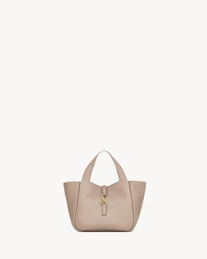 Saint Laurent Le 5 À 7 Baby Bea En Cuir Grainé - Neutre