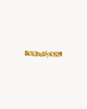Saint Laurent Cassandre Chain Bracelet - White