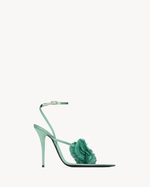 Saint Laurent Trianon Sandals - Green