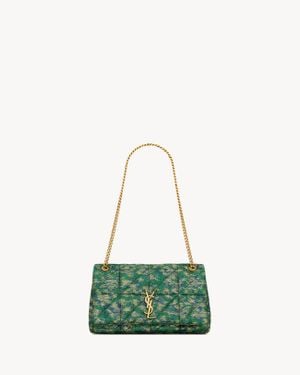 Saint Laurent Saint Laone Sizerent ジェイミー ミディアム（ブロケード） - グリーン
