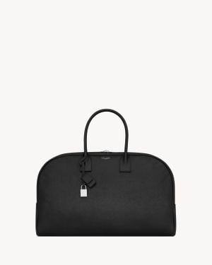 Saint Laurent Bowling Sac Duffle En Cuir - Noir