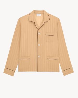 Saint Laurent Pyjama Top - Natural