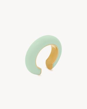 Saint Laurent Cambered Cuff - White