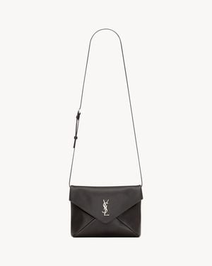 Saint Laurent Cassandre Envelope Messenger - White