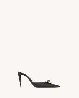 Saint Laurent Cosmo Mules - Natural