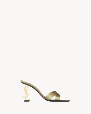Saint Laurent Opyum Mules - Natural