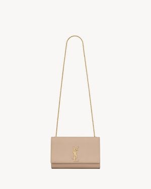 Saint Laurent ケイト ミディアム(グレイン・ド・プードルレザー) - ナチュラル