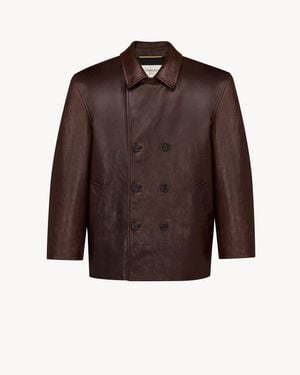 Saint Laurent Short Coat - Brown
