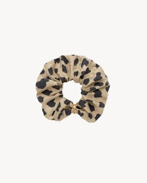 Saint Laurent Scrunchie Con Cassandre - Metallizzato