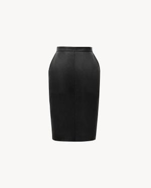 Saint Laurent Gonna A Matita Cassandre - Nero