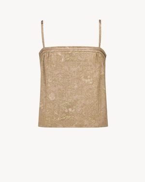 Saint Laurent Shift Top - Natural
