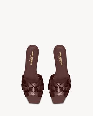 Saint Laurent Tribute Mules - White