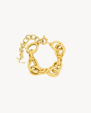 Saint Laurent Chain Bracelet - Metallic