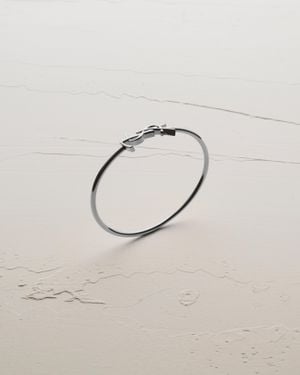 Saint Laurent Jonc Cassandre En 18 Carats Argent - Blue