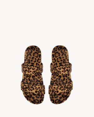 Saint Laurent Nichols Slides - Brown