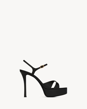 Saint Laurent Sandali Con Plateau Debbie - Nero