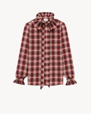 Saint Laurent Poet Blouse - Red