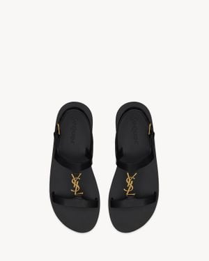 Saint Laurent Cassandra Sandals - Black