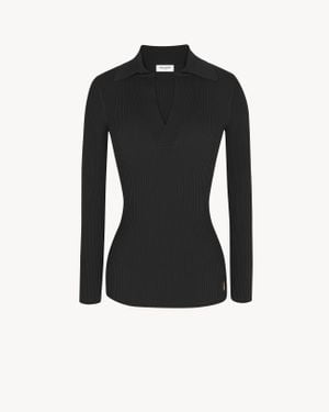 Saint Laurent Top Cassandre - Black