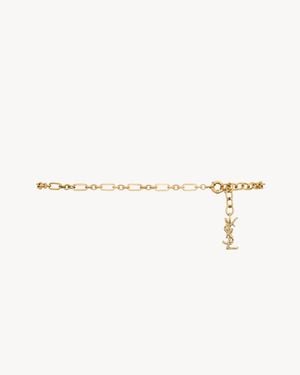 Saint Laurent Cassandre Ceinture Chaîne - Neutre
