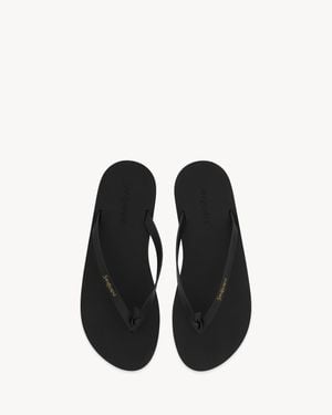 Saint Laurent Pool Flip-Flops - Black