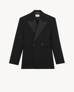 Saint Laurent Giacca Smoking - Nero