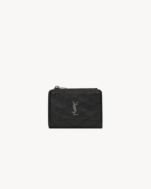 Saint Laurent Niki Bi-Fold Wallet - White