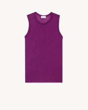 Saint Laurent Tank Top - Purple