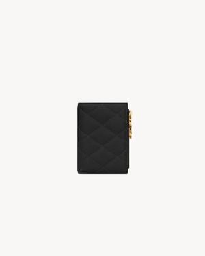 Saint Laurent Cassandre Bijou Bi-Fold Wallet - Black