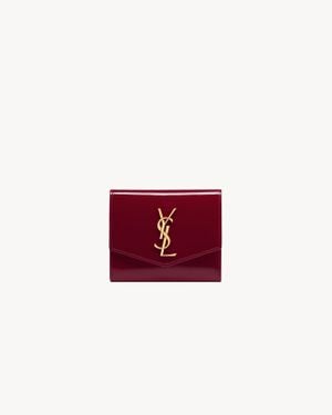 Saint Laurent One Sizeptown Compact Wallet - Red