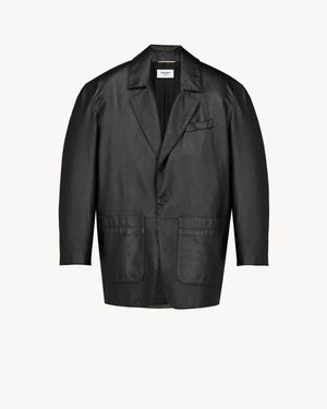 Saint Laurent Jacket Lambskin - Gray