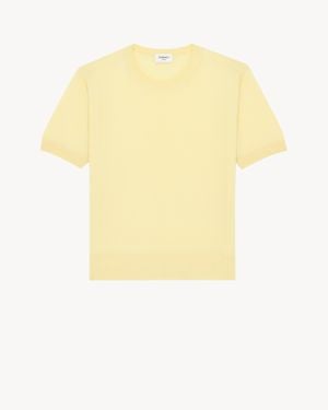 Saint Laurent T-Shirt Jumper - Yellow