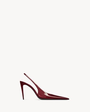 Saint Laurent Guermantes Slingback Court Shoes - Pink