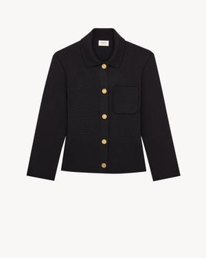Saint Laurent Polo Cardigan - Blue