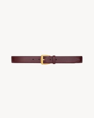 Saint Laurent Trapezoid Belt - Purple