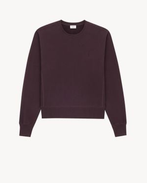 Saint Laurent Cassandre スウェットシャツ パープル