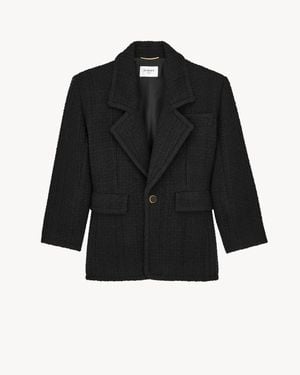 Saint Laurent Single-Breasted Jacket - Black